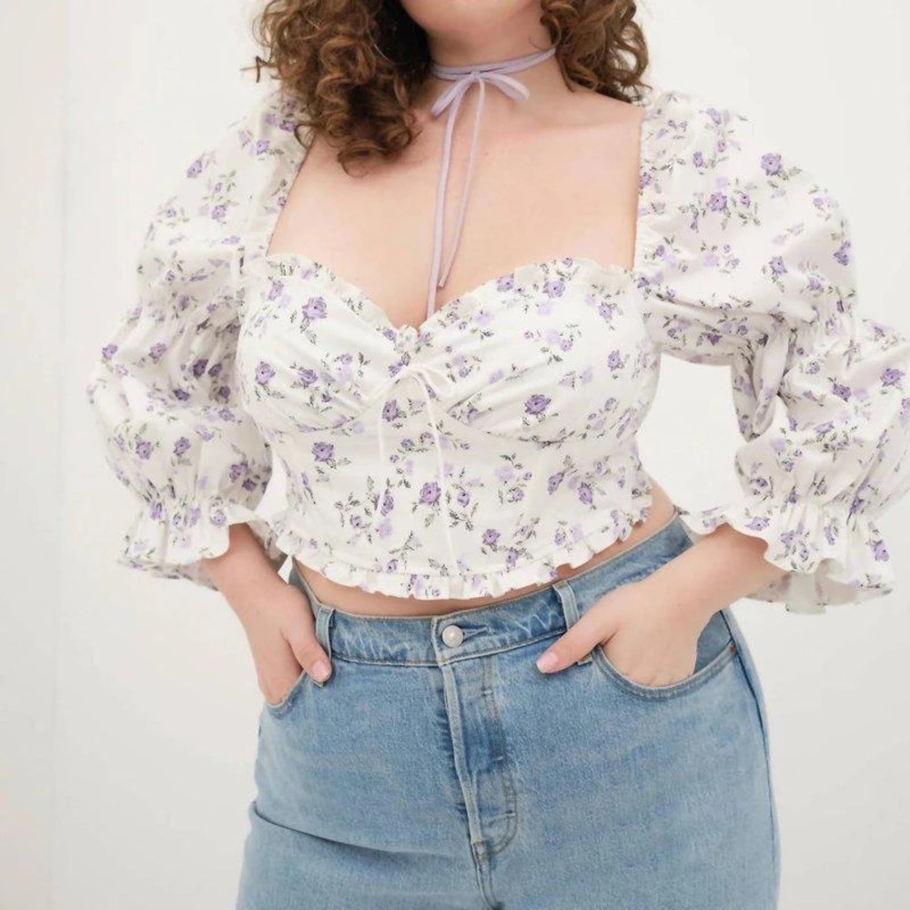For Love and Lemons Leslie Blouse size 2X